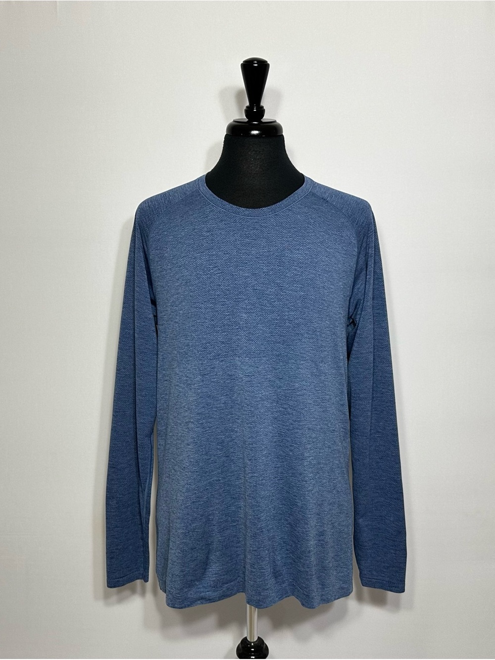 Lululemon Metal Vent Tech Men's XL Heathered Blue L/S Performance Gym Train Run